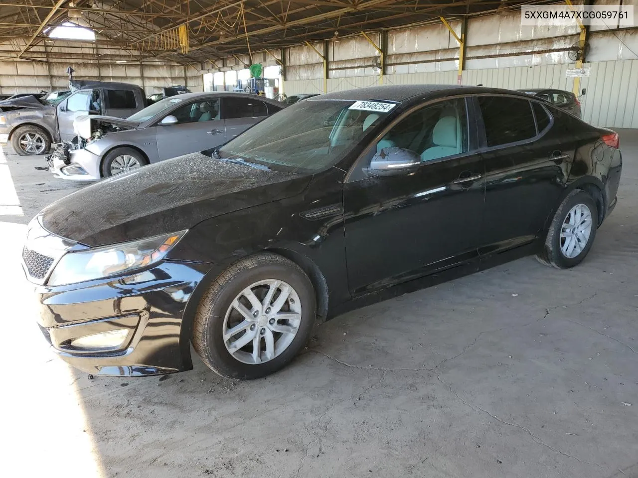 2012 Kia Optima Lx VIN: 5XXGM4A7XCG059761 Lot: 78348254