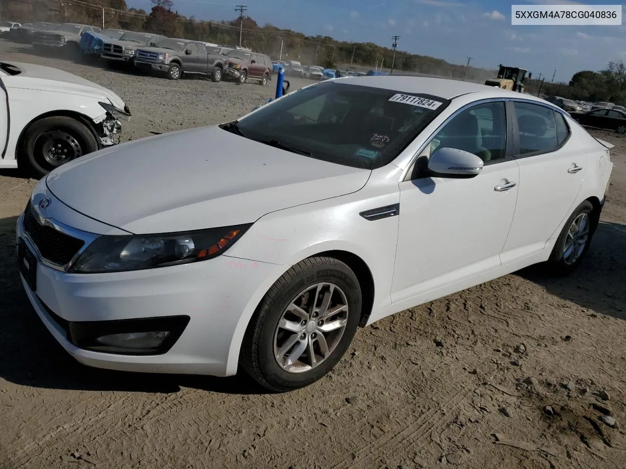 2012 Kia Optima Lx VIN: 5XXGM4A78CG040836 Lot: 79117824