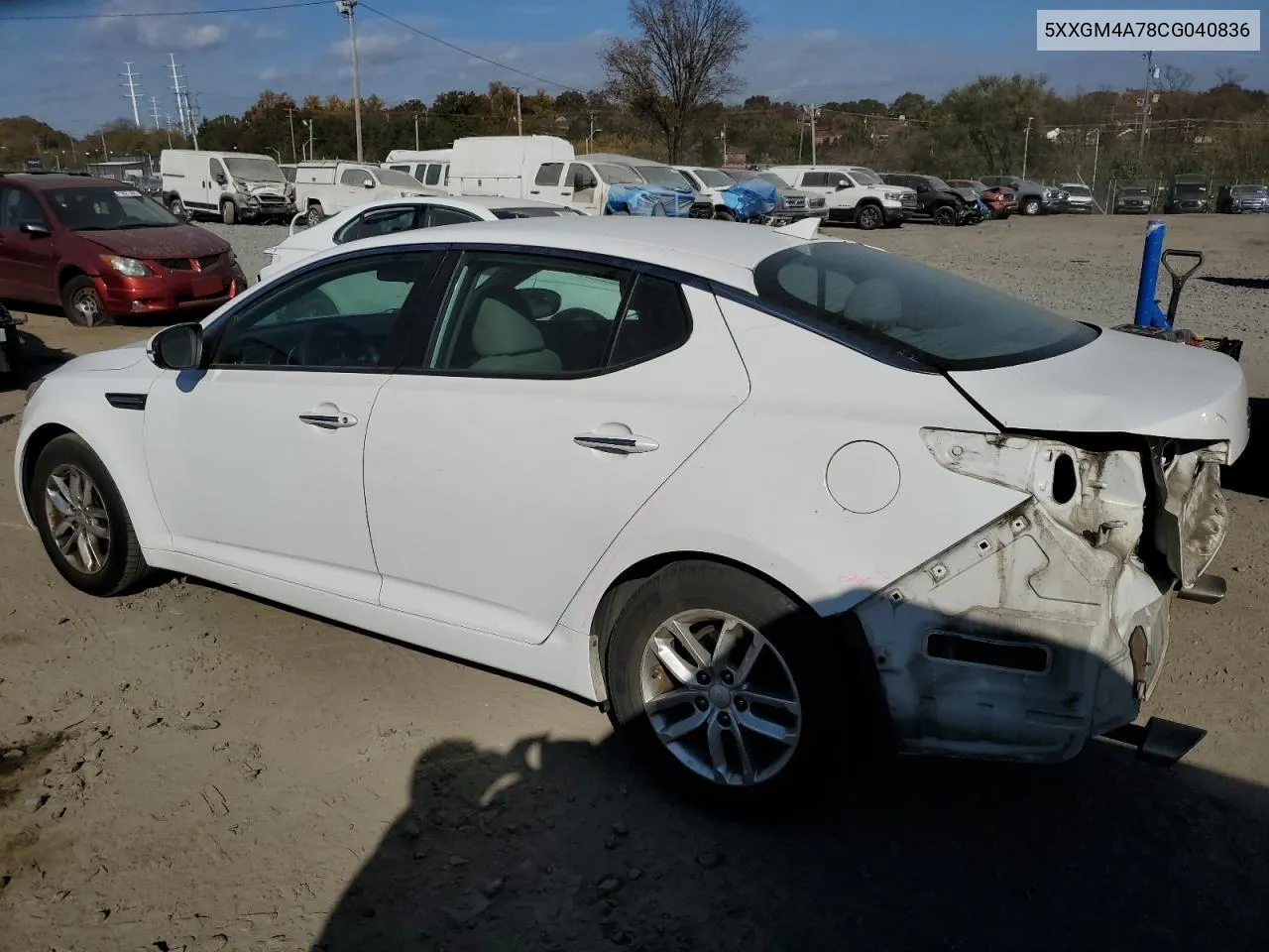 2012 Kia Optima Lx VIN: 5XXGM4A78CG040836 Lot: 79117824