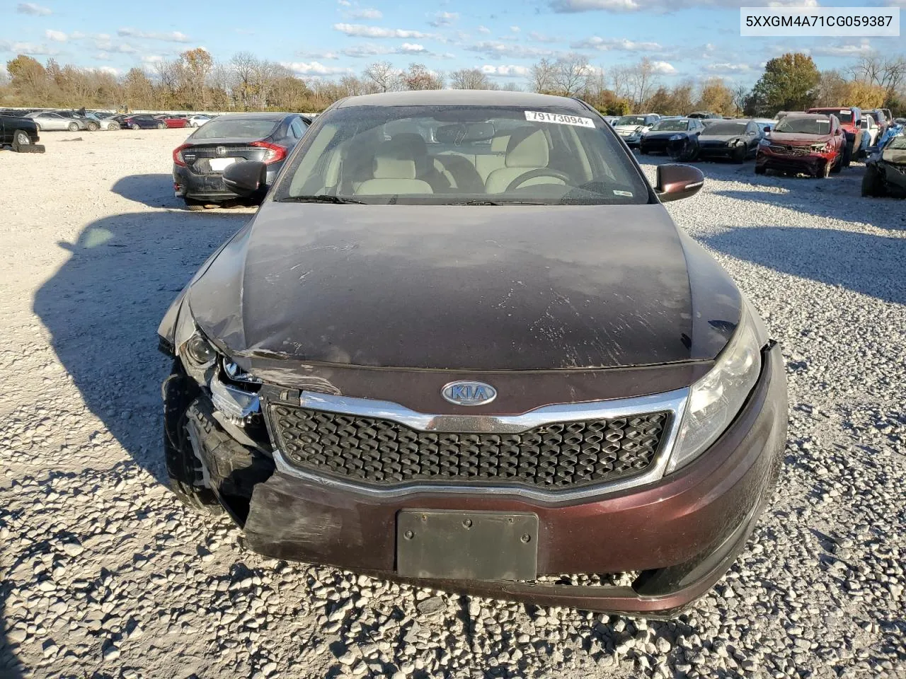 2012 Kia Optima Lx VIN: 5XXGM4A71CG059387 Lot: 79173094