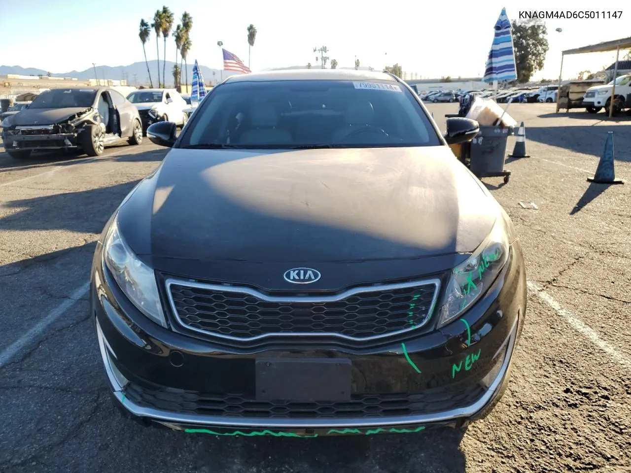 2012 Kia Optima Hybrid VIN: KNAGM4AD6C5011147 Lot: 79951114