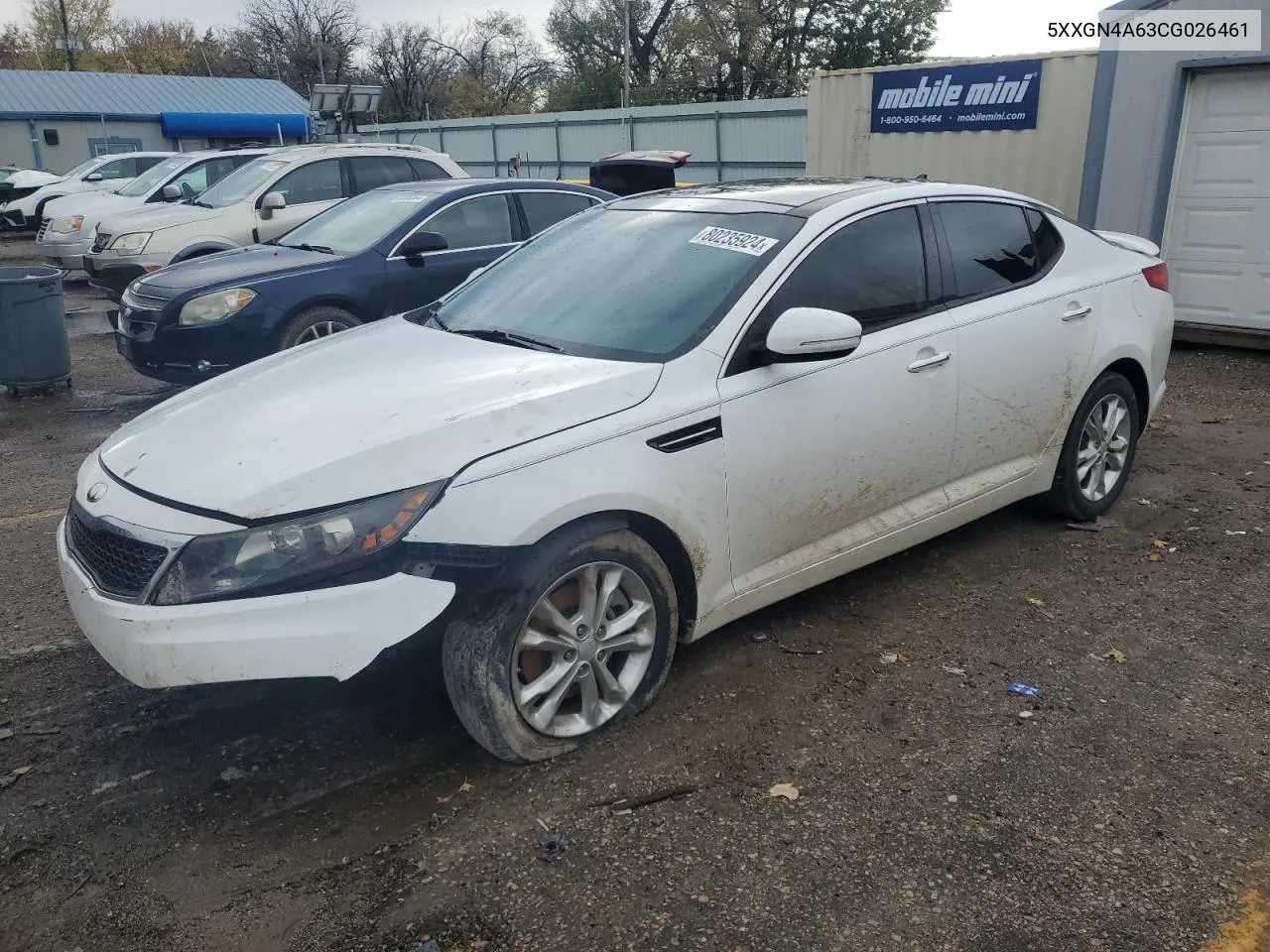 2012 Kia Optima Ex VIN: 5XXGN4A63CG026461 Lot: 80235924