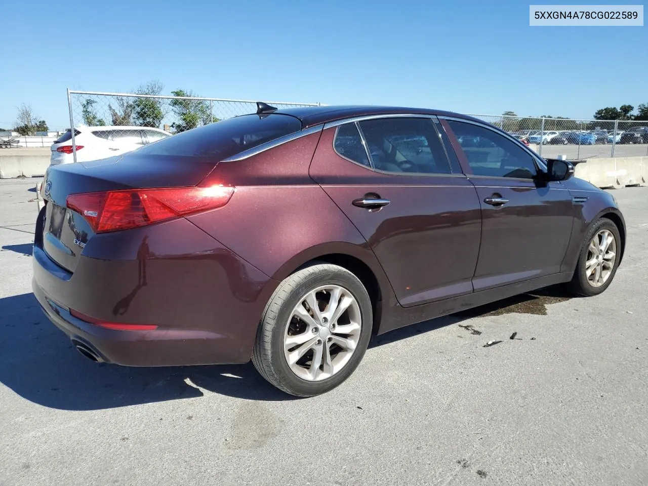 2012 Kia Optima Ex VIN: 5XXGN4A78CG022589 Lot: 81168494