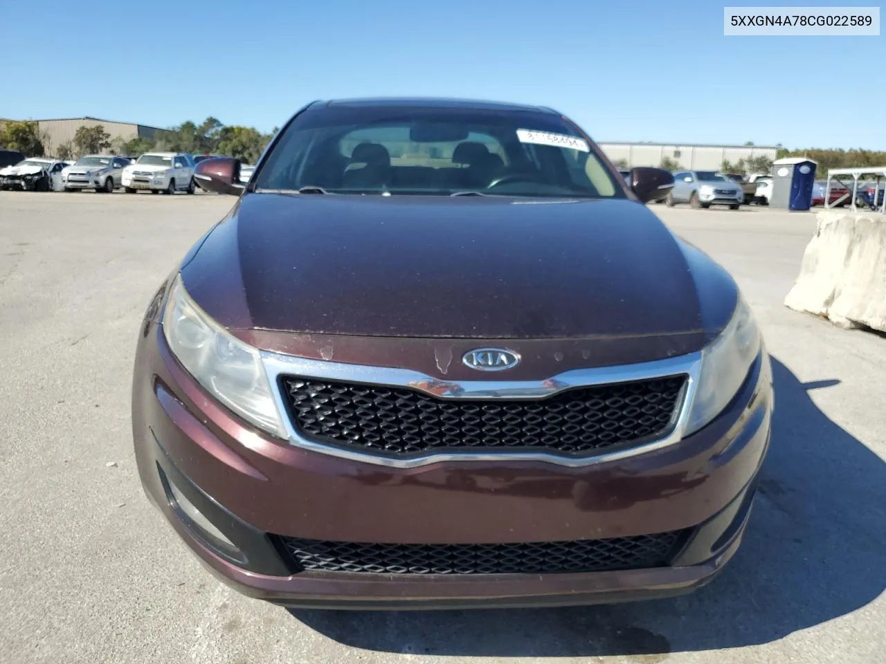 2012 Kia Optima Ex VIN: 5XXGN4A78CG022589 Lot: 81168494