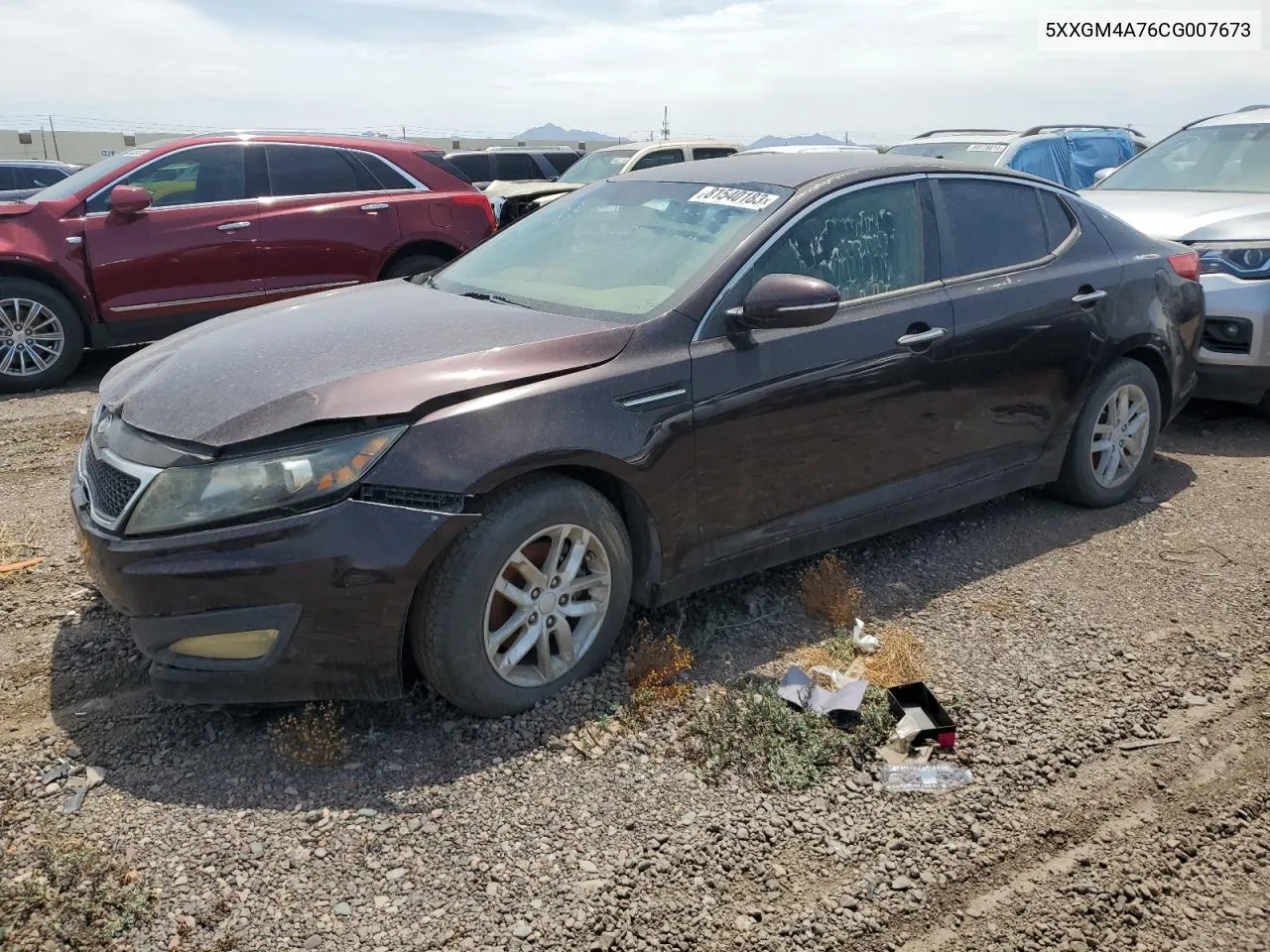 2012 Kia Optima Lx VIN: 5XXGM4A76CG007673 Lot: 81540183