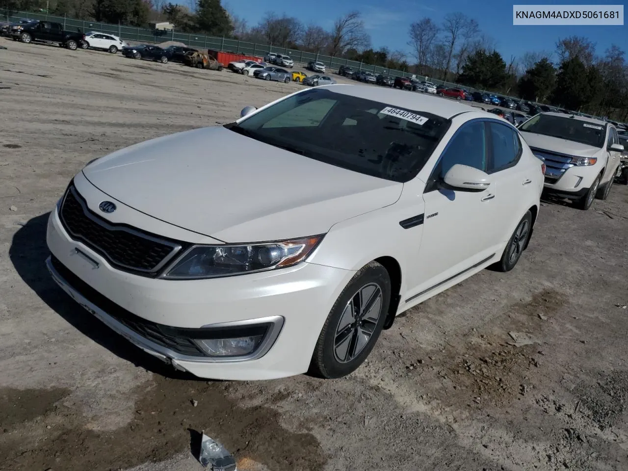 2013 Kia Optima Hybrid VIN: KNAGM4ADXD5061681 Lot: 46440794