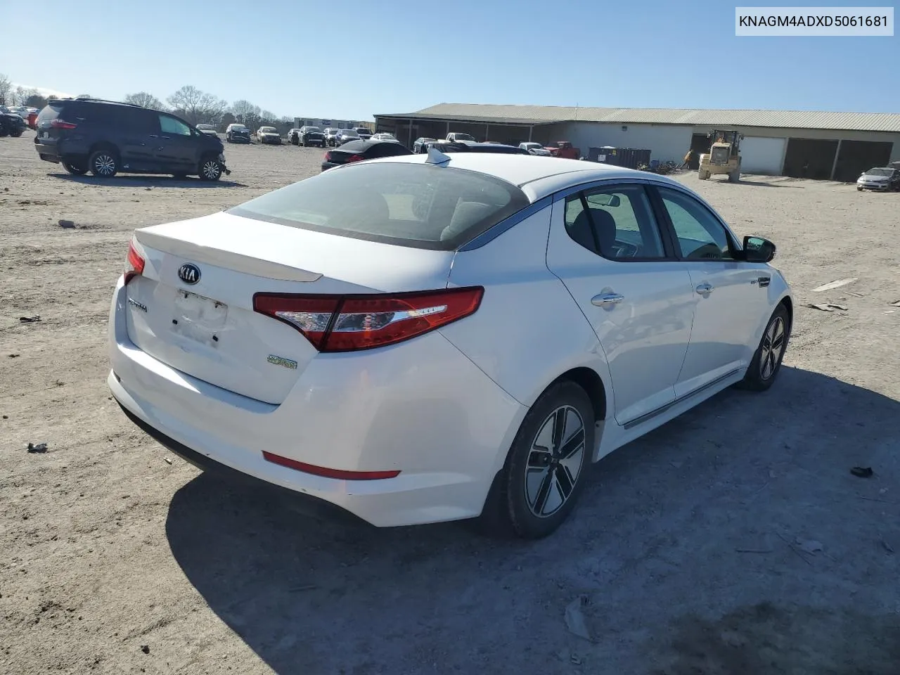 2013 Kia Optima Hybrid VIN: KNAGM4ADXD5061681 Lot: 46440794