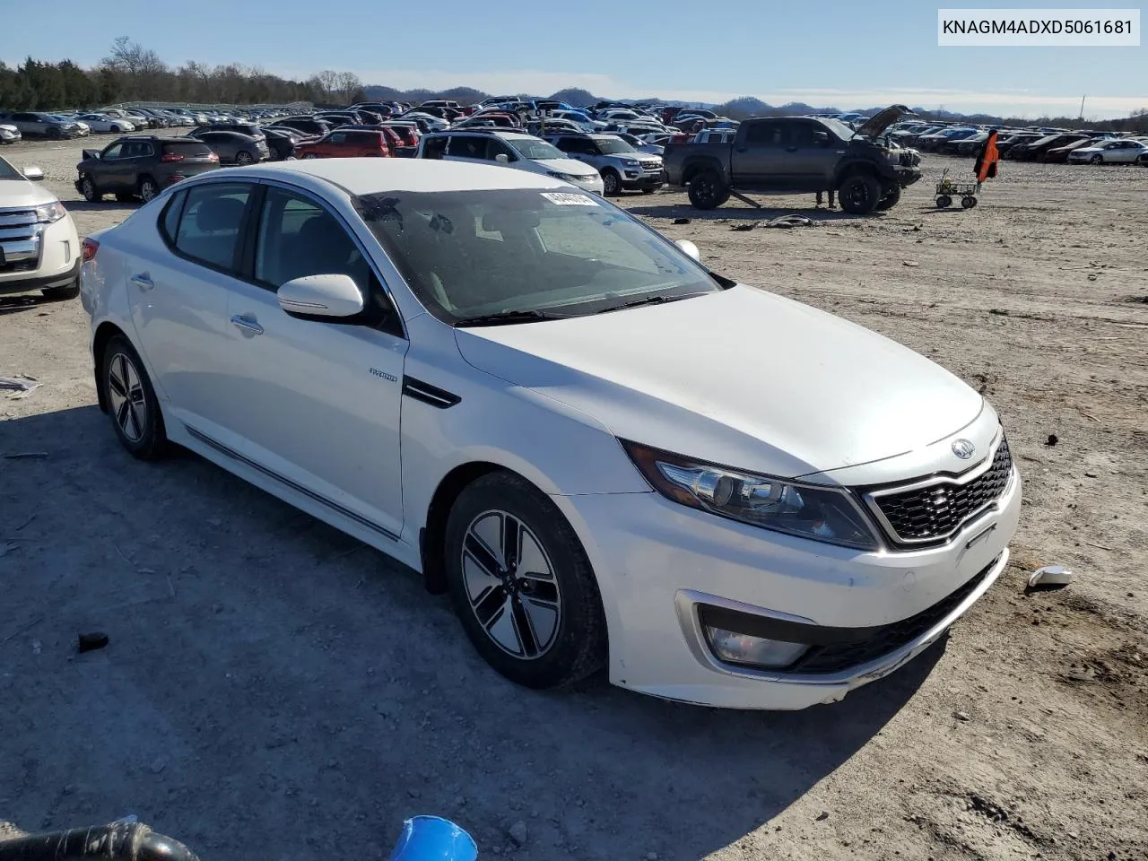 2013 Kia Optima Hybrid VIN: KNAGM4ADXD5061681 Lot: 46440794