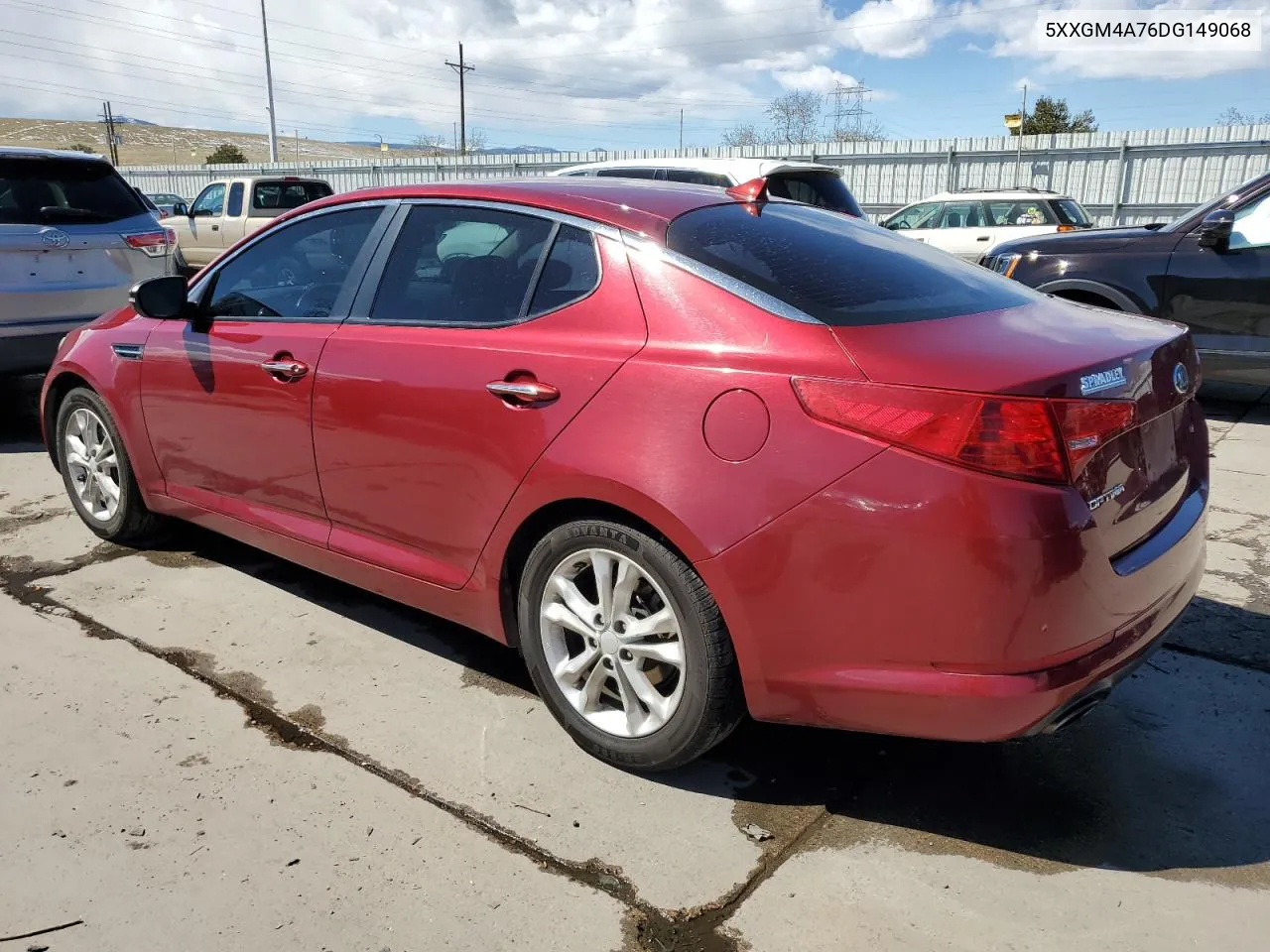 2013 Kia Optima Lx VIN: 5XXGM4A76DG149068 Lot: 48444694