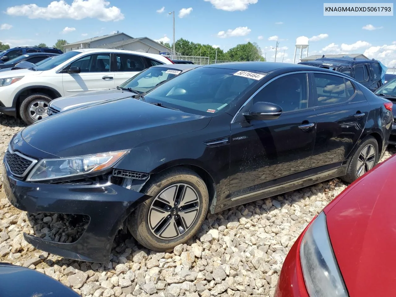 2013 Kia Optima Hybrid VIN: KNAGM4ADXD5061793 Lot: 50116464