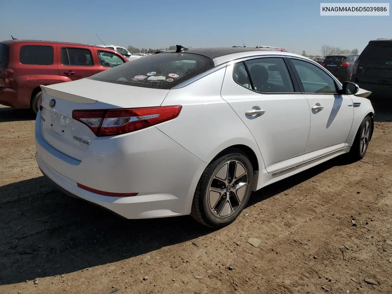 2013 Kia Optima Hybrid VIN: KNAGM4AD6D5039886 Lot: 52507824