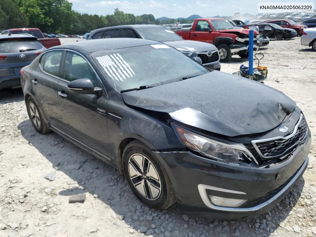 2013 Kia Optima Hybrid VIN: KNAGM4AD2D5062209 Lot: 55801604