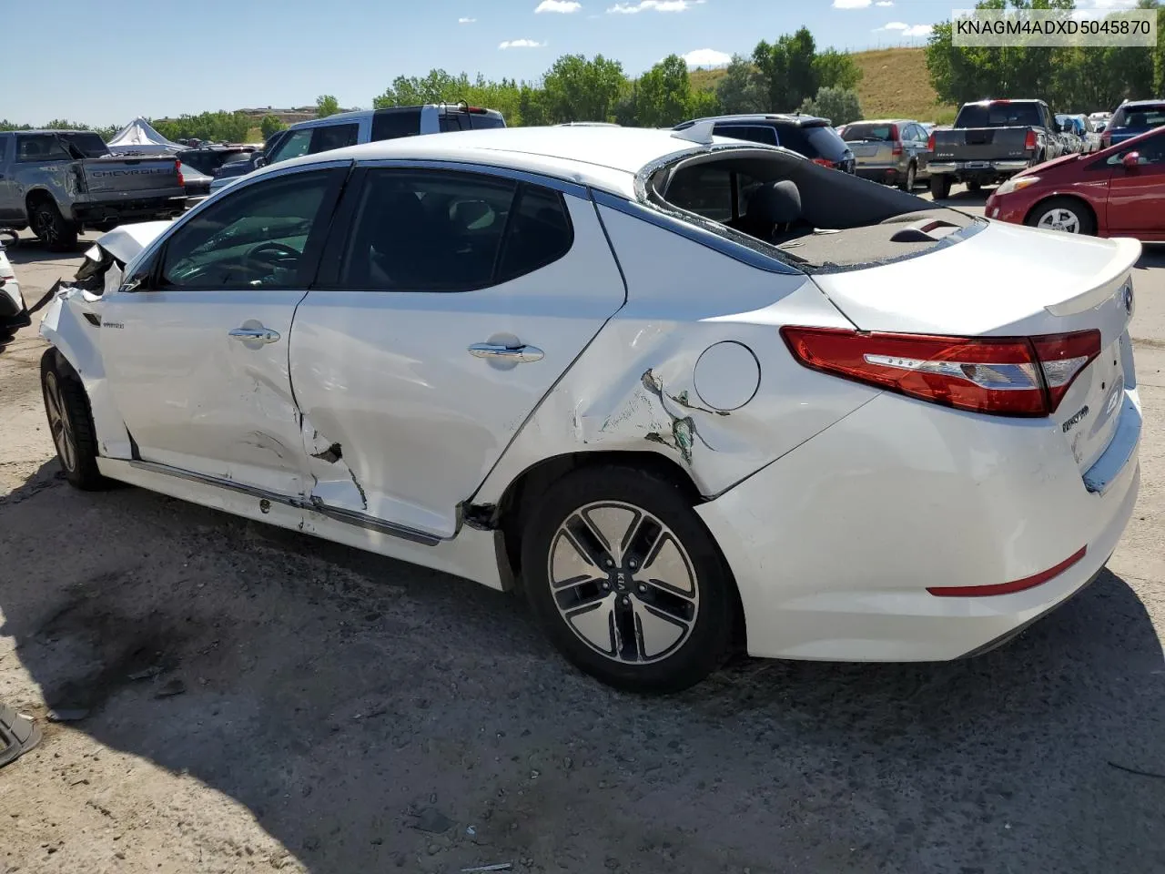 2013 Kia Optima Hybrid VIN: KNAGM4ADXD5045870 Lot: 61792664