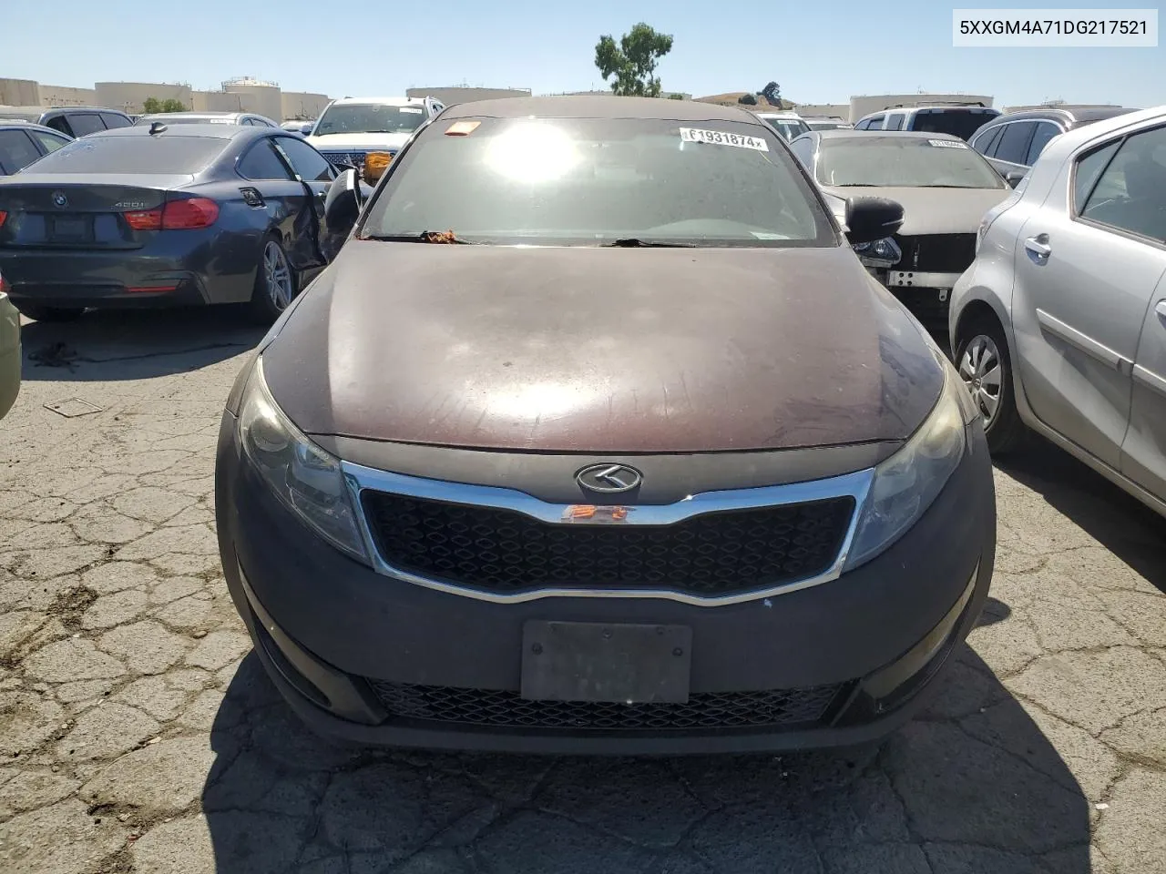 2013 Kia Optima Lx VIN: 5XXGM4A71DG217521 Lot: 61931874