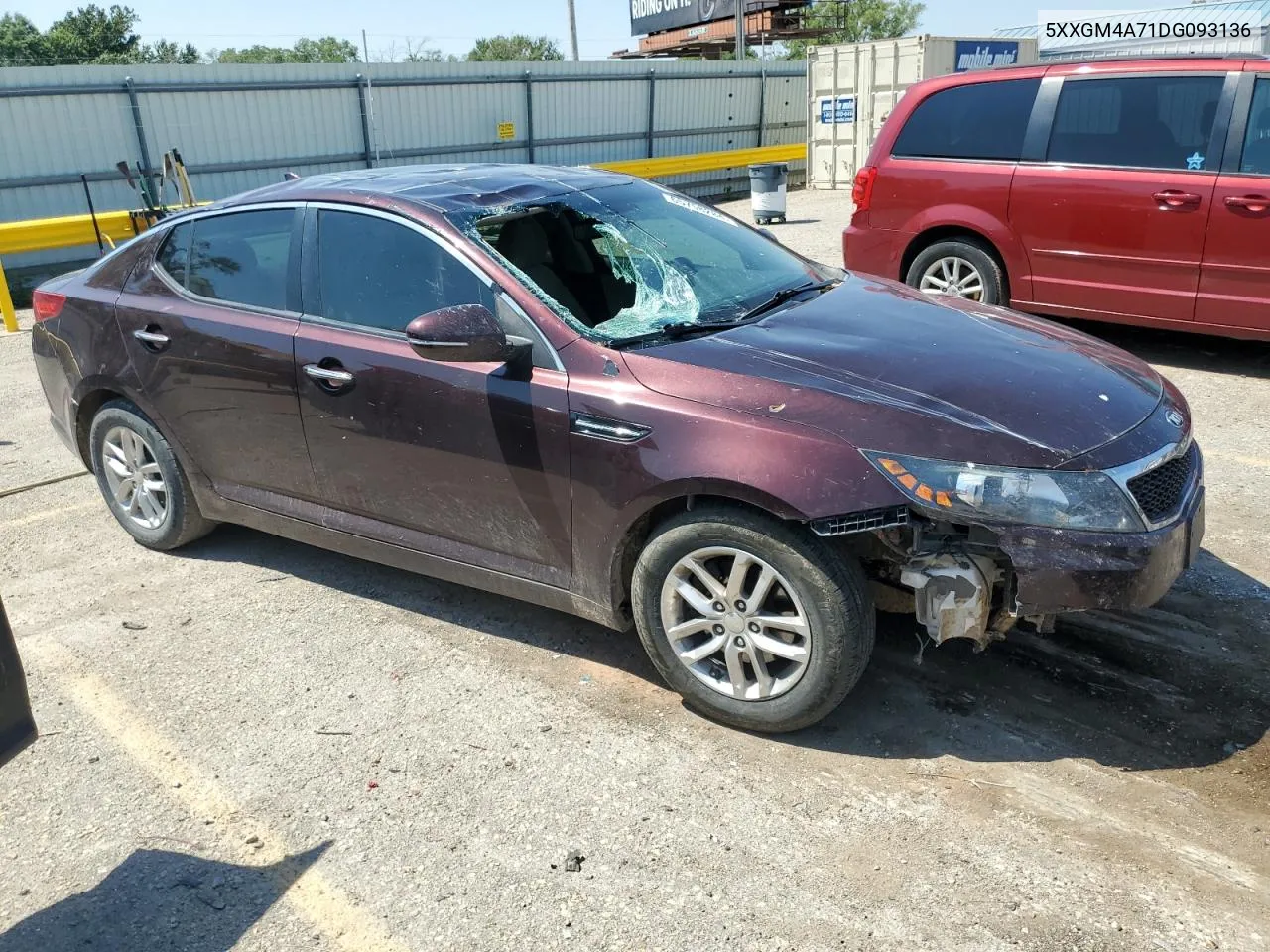 2013 Kia Optima Lx VIN: 5XXGM4A71DG093136 Lot: 65758284