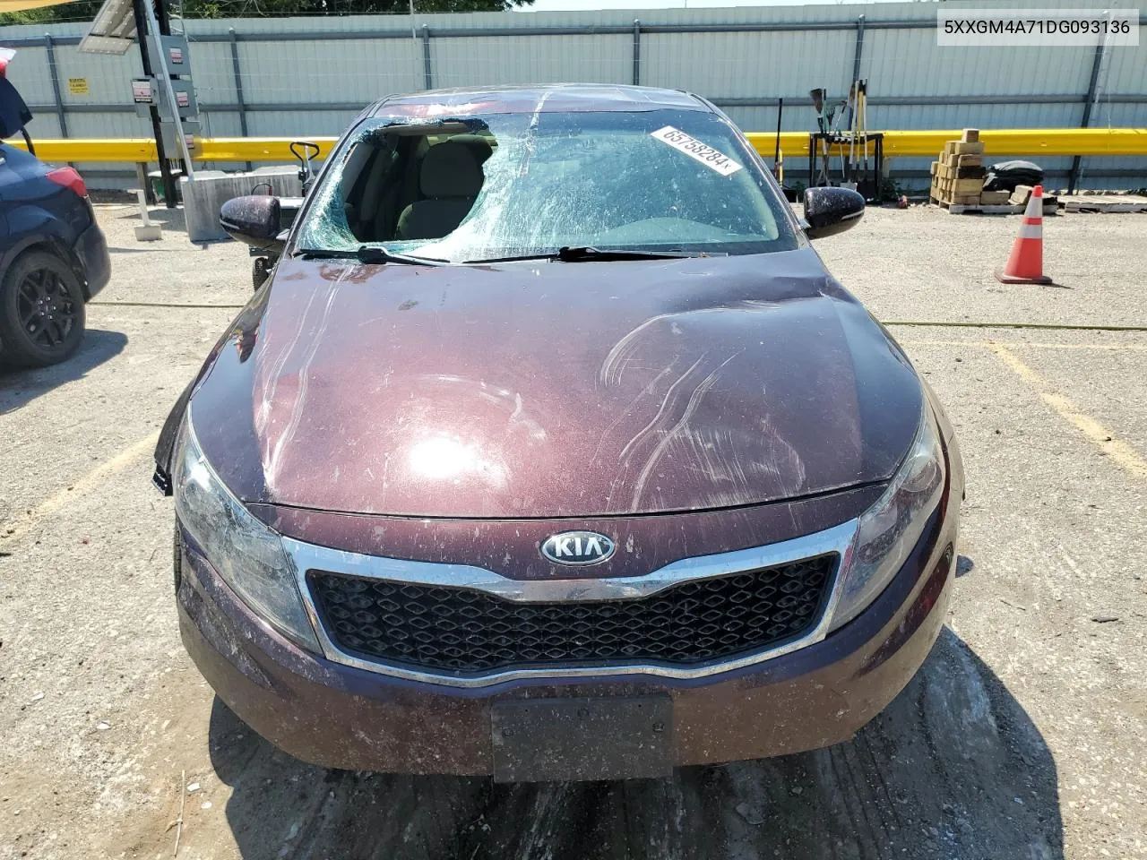 2013 Kia Optima Lx VIN: 5XXGM4A71DG093136 Lot: 65758284