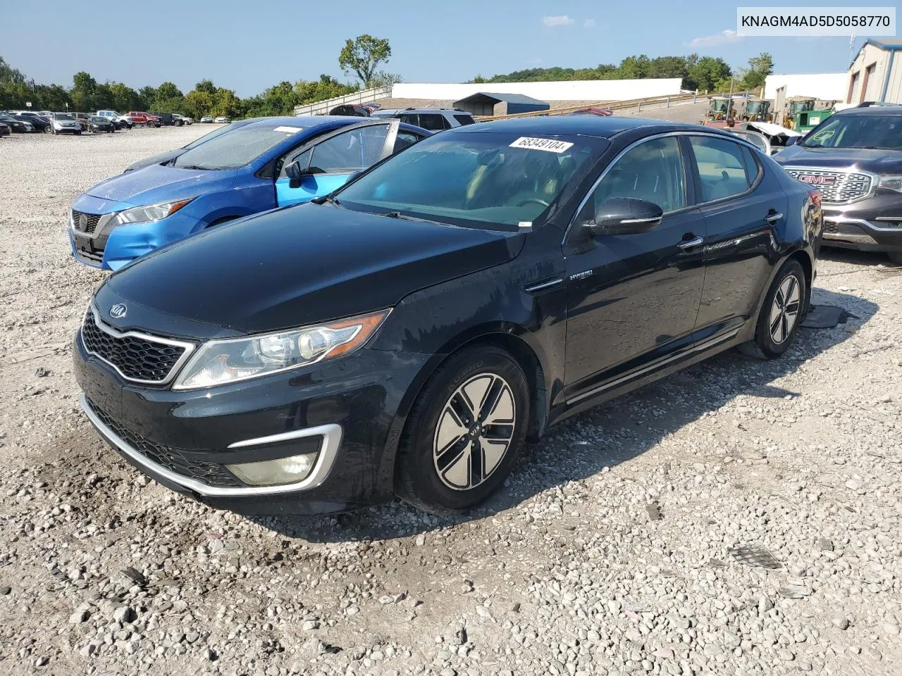 2013 Kia Optima Hybrid VIN: KNAGM4AD5D5058770 Lot: 68349104