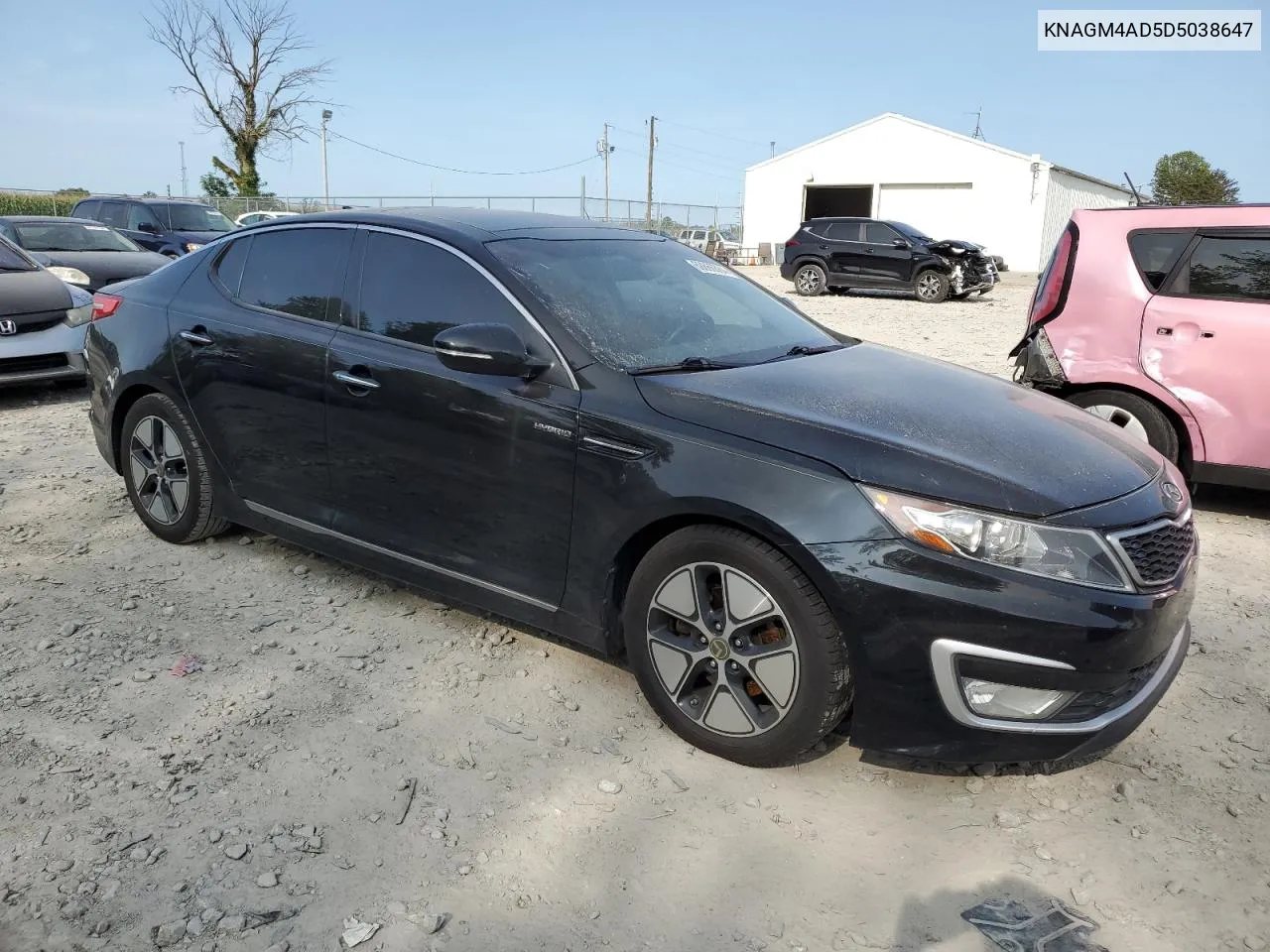 2013 Kia Optima Hybrid VIN: KNAGM4AD5D5038647 Lot: 68666864