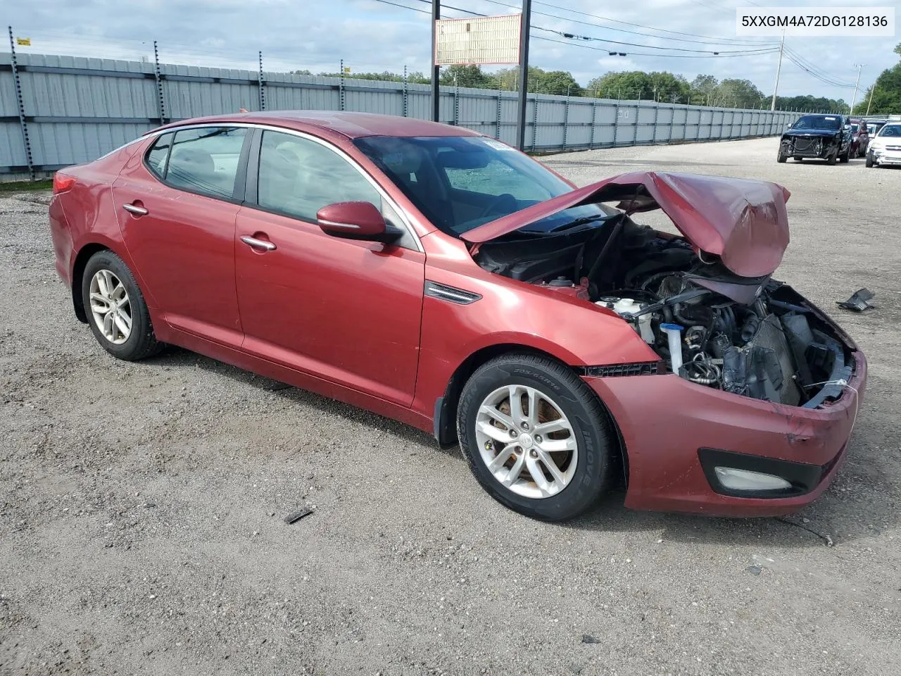 2013 Kia Optima Lx VIN: 5XXGM4A72DG128136 Lot: 70907864