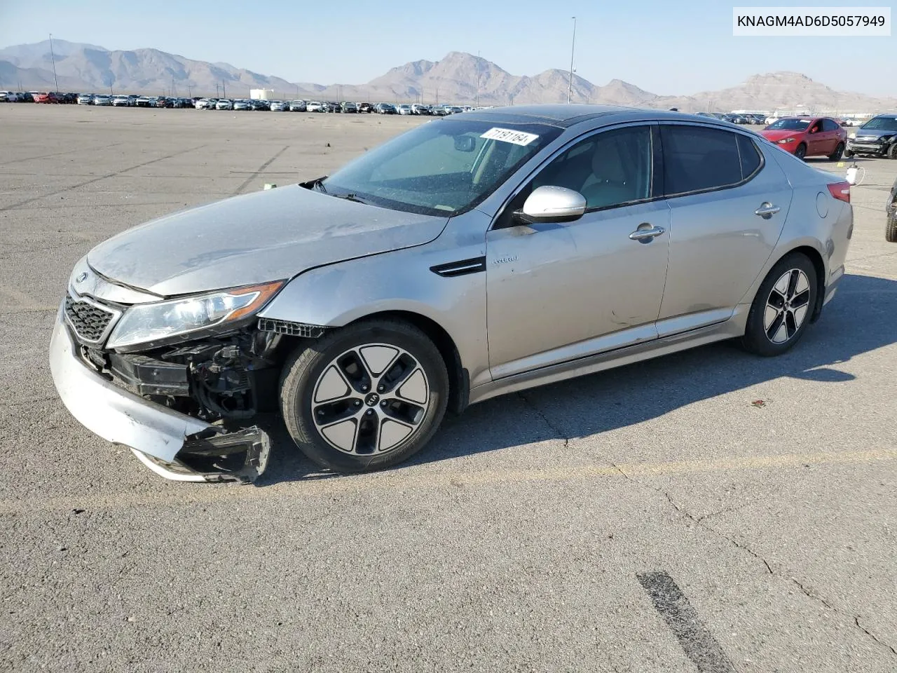 2013 Kia Optima Hybrid VIN: KNAGM4AD6D5057949 Lot: 71191164