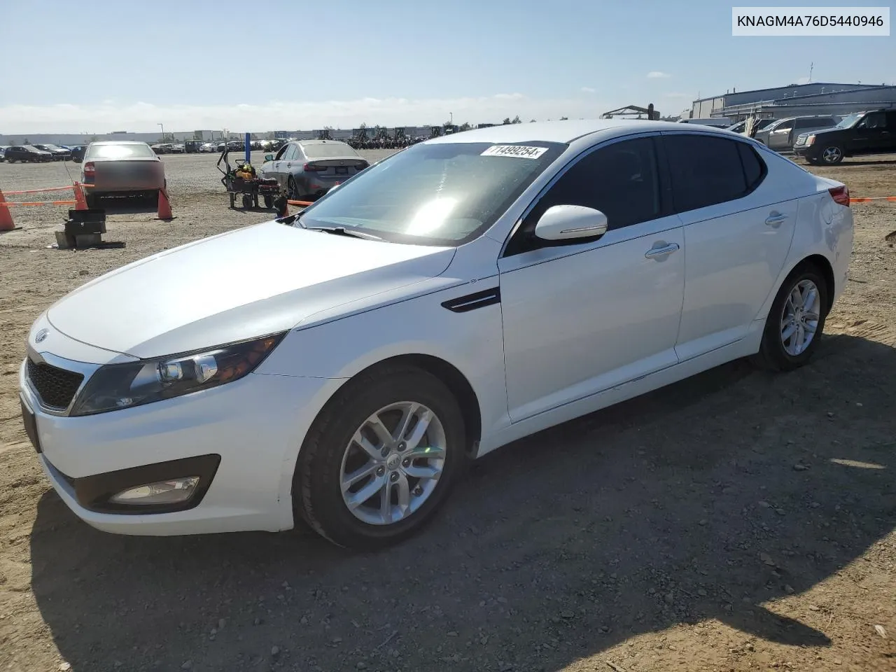 2013 Kia Optima Lx VIN: KNAGM4A76D5440946 Lot: 71499254