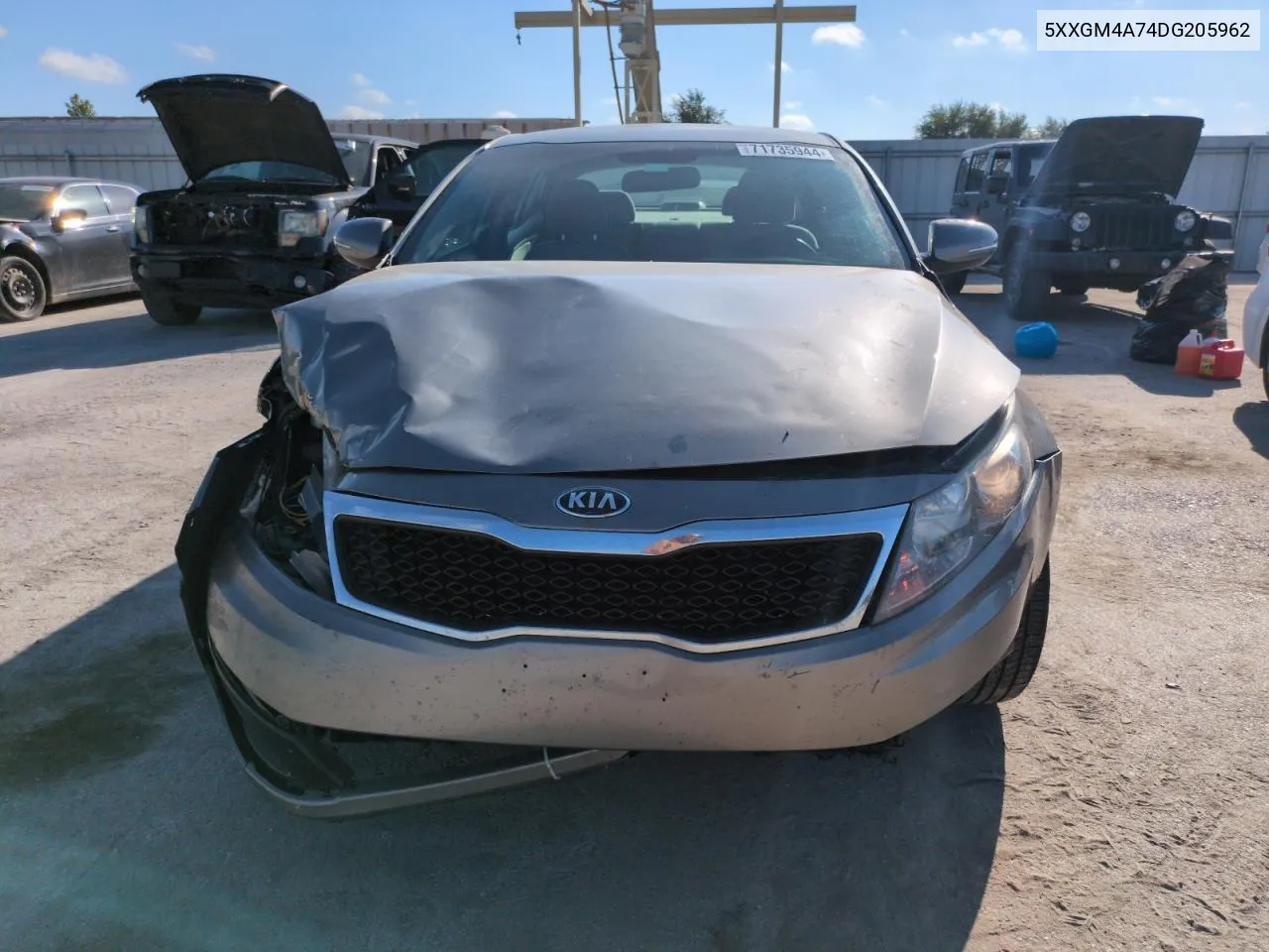 2013 Kia Optima Lx VIN: 5XXGM4A74DG205962 Lot: 71735944