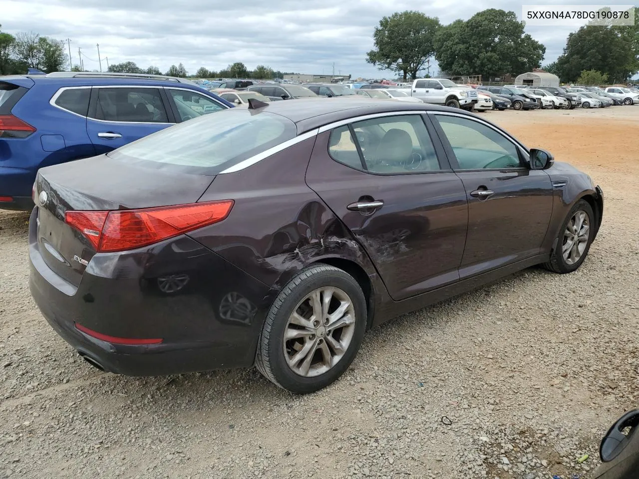 5XXGN4A78DG190878 2013 Kia Optima Ex