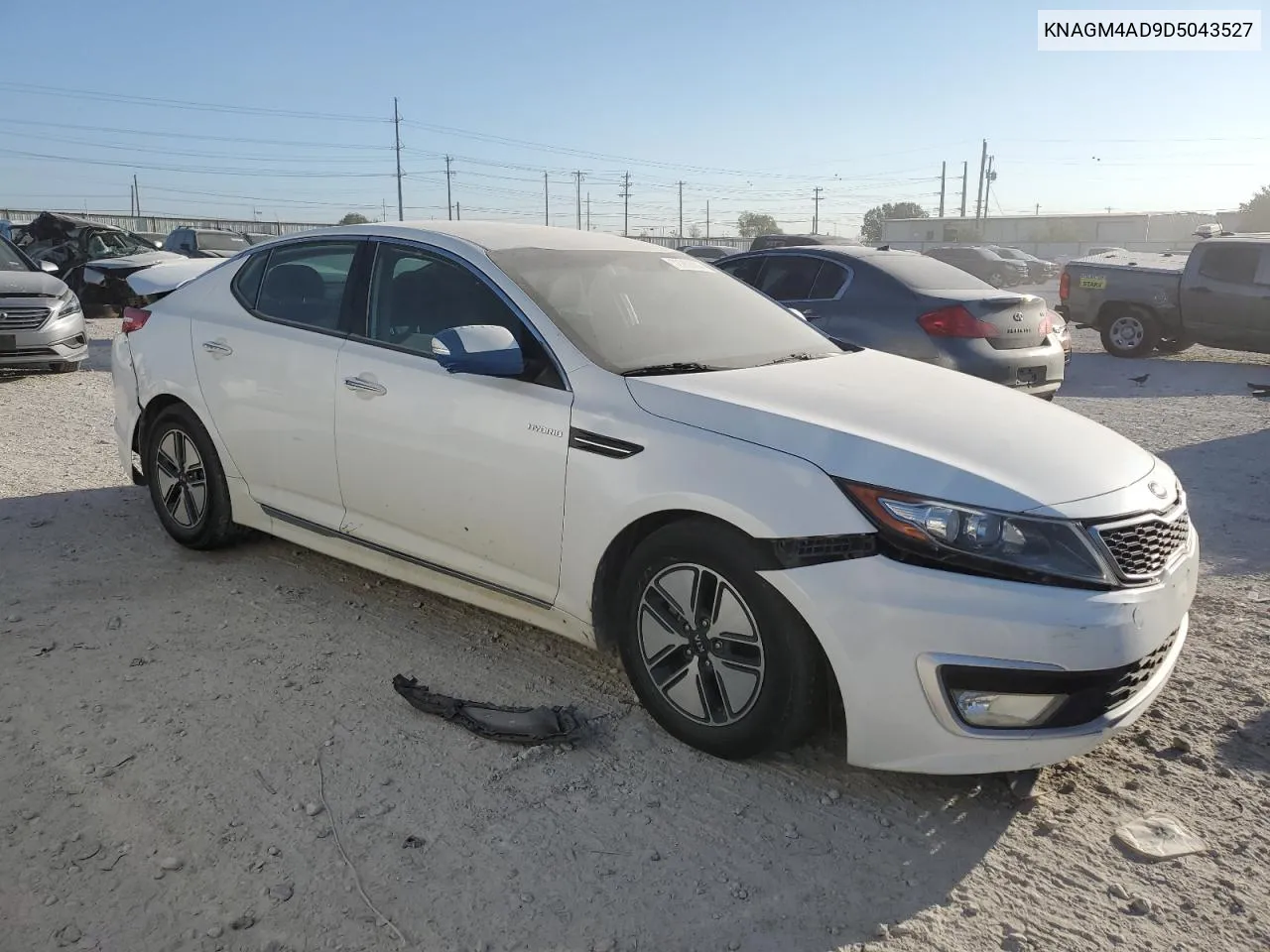 2013 Kia Optima Hybrid VIN: KNAGM4AD9D5043527 Lot: 72262804