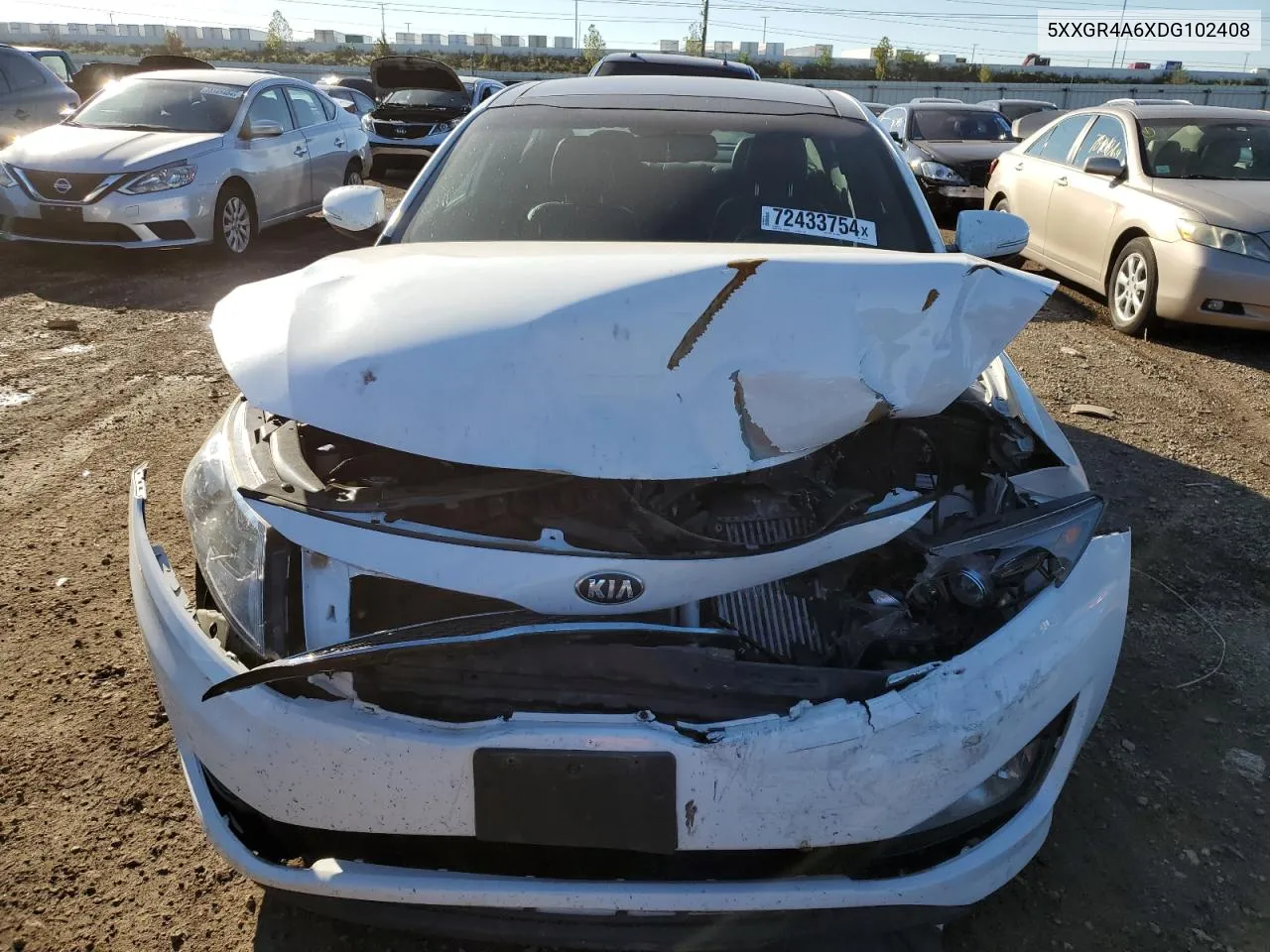 2013 Kia Optima Sx VIN: 5XXGR4A6XDG102408 Lot: 72433754