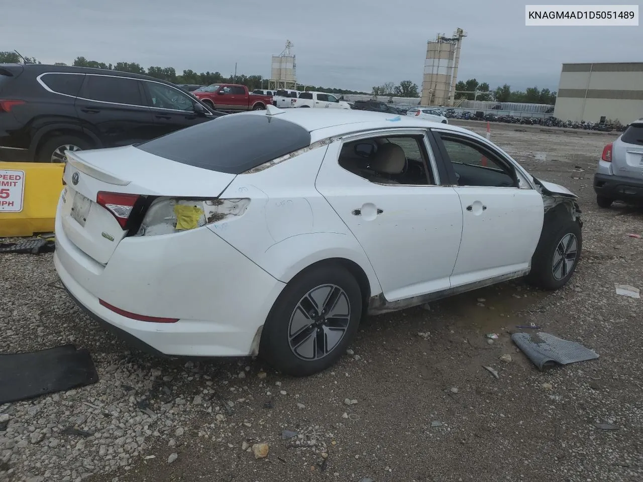 2013 Kia Optima Hybrid VIN: KNAGM4AD1D5051489 Lot: 72632564