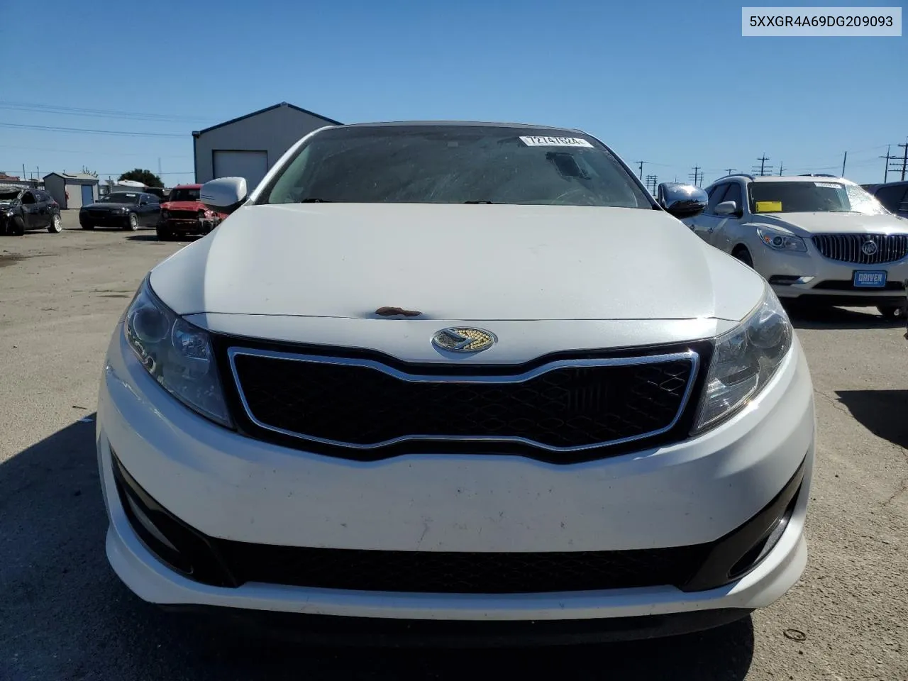 2013 Kia Optima Sx VIN: 5XXGR4A69DG209093 Lot: 72747624