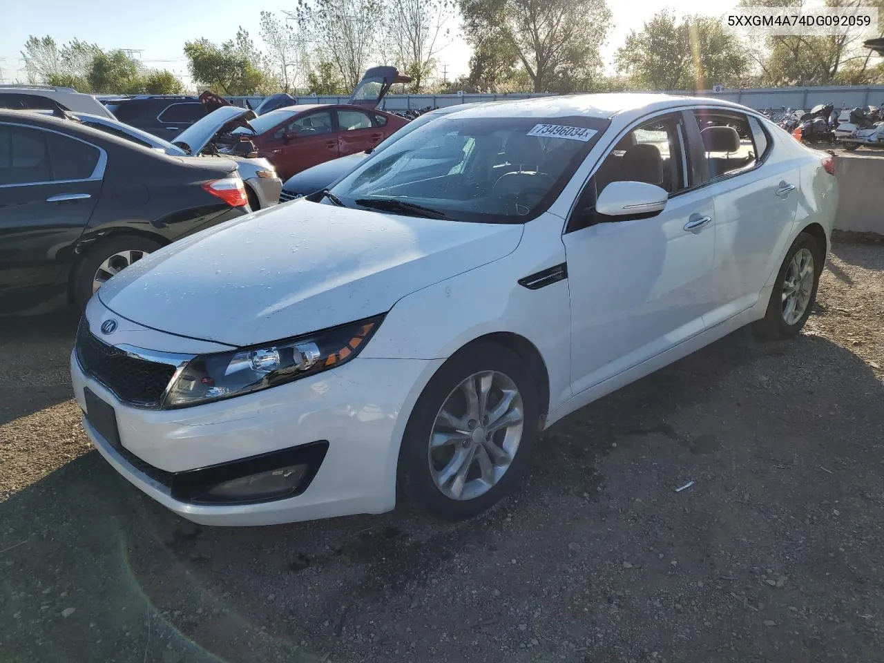 5XXGM4A74DG092059 2013 Kia Optima Lx