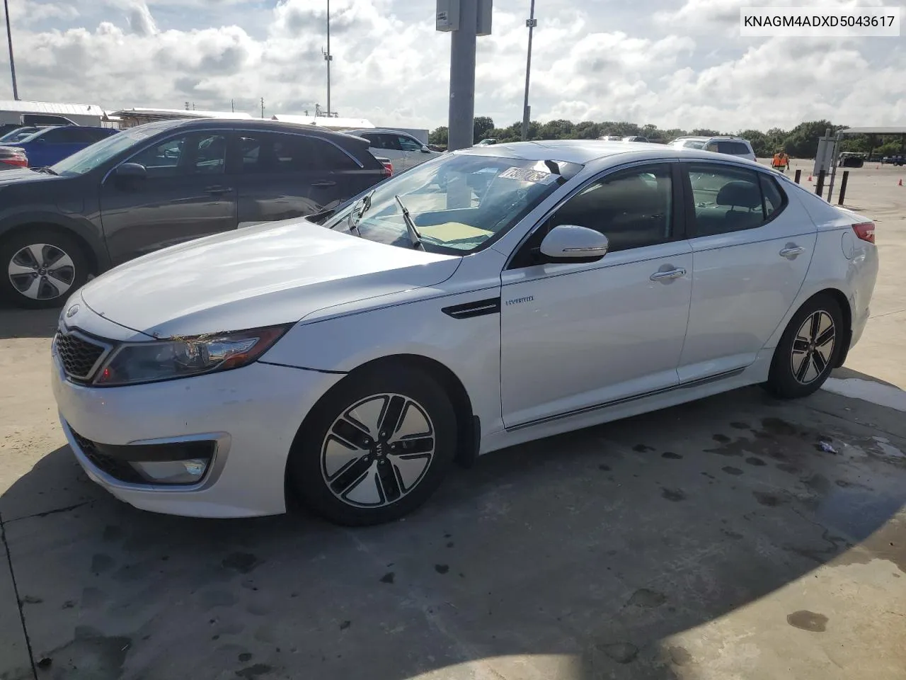 2013 Kia Optima Hybrid VIN: KNAGM4ADXD5043617 Lot: 73847634