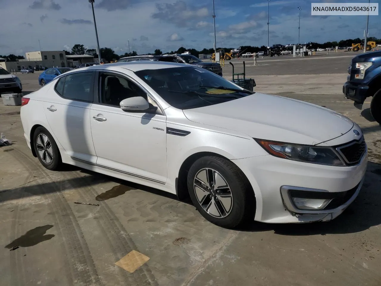 2013 Kia Optima Hybrid VIN: KNAGM4ADXD5043617 Lot: 73847634