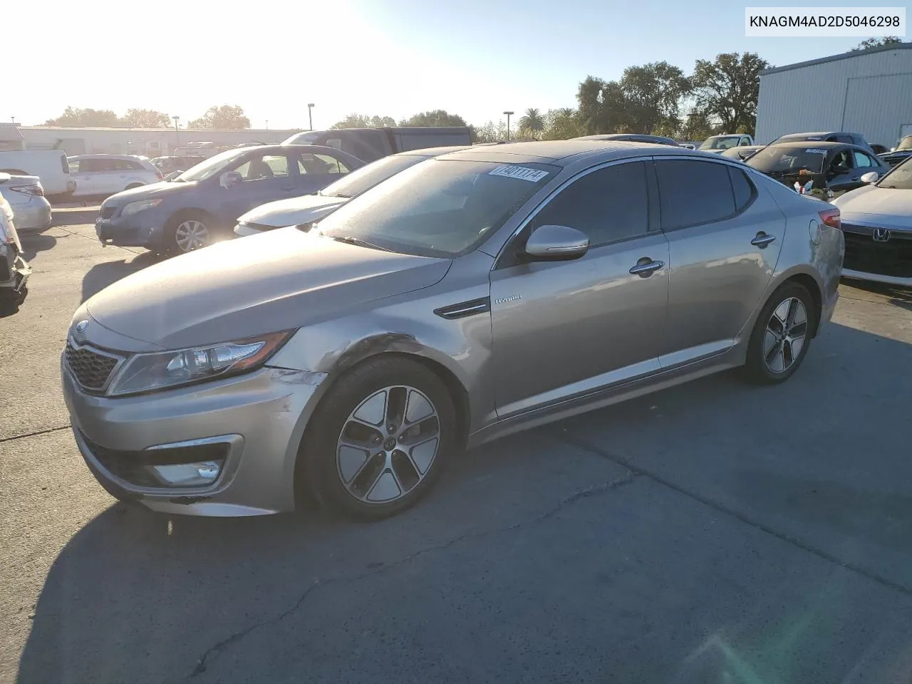 2013 Kia Optima Hybrid VIN: KNAGM4AD2D5046298 Lot: 74011174