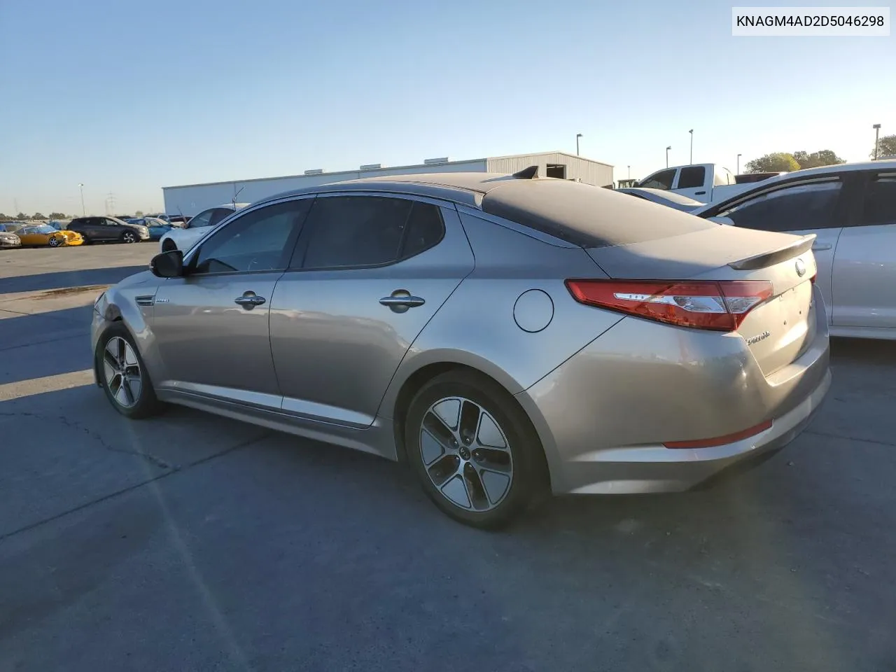 2013 Kia Optima Hybrid VIN: KNAGM4AD2D5046298 Lot: 74011174