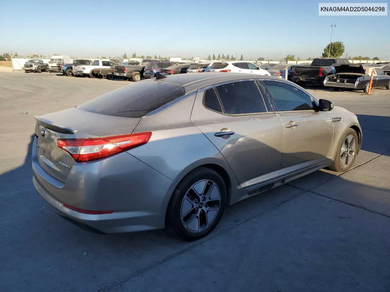 2013 Kia Optima Hybrid VIN: KNAGM4AD2D5046298 Lot: 74011174