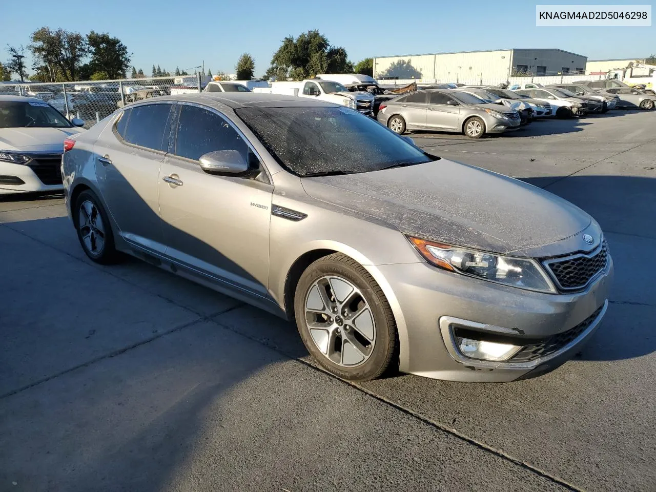 2013 Kia Optima Hybrid VIN: KNAGM4AD2D5046298 Lot: 74011174