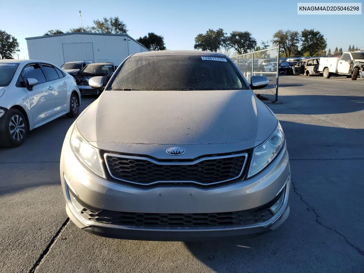 2013 Kia Optima Hybrid VIN: KNAGM4AD2D5046298 Lot: 74011174