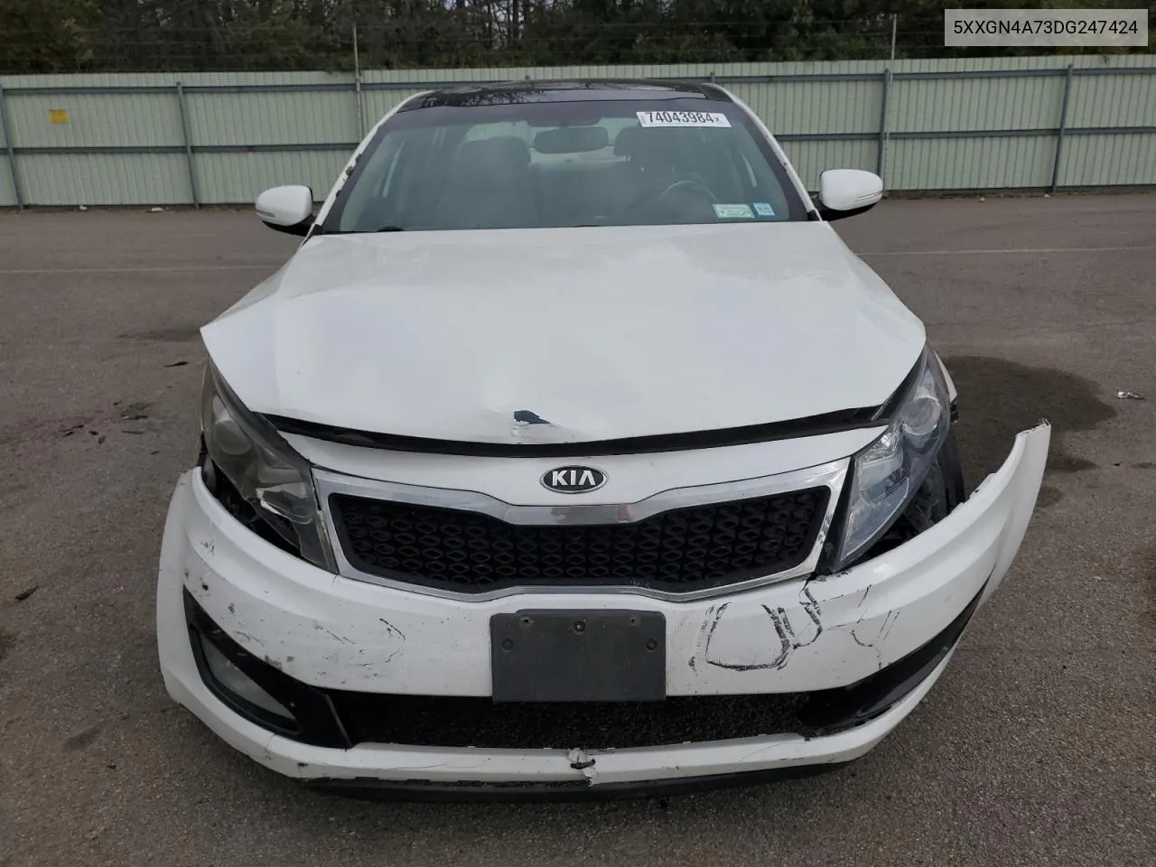 2013 Kia Optima Ex VIN: 5XXGN4A73DG247424 Lot: 74043984