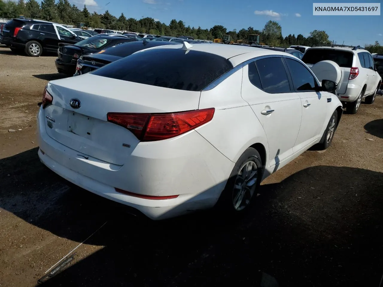 2013 Kia Optima Lx VIN: KNAGM4A7XD5431697 Lot: 74075234