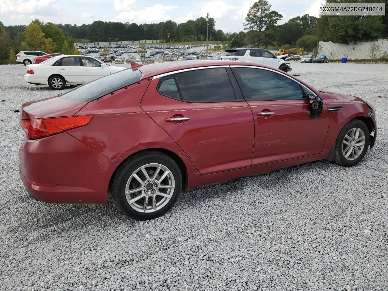 5XXGM4A72DG248244 2013 Kia Optima Lx