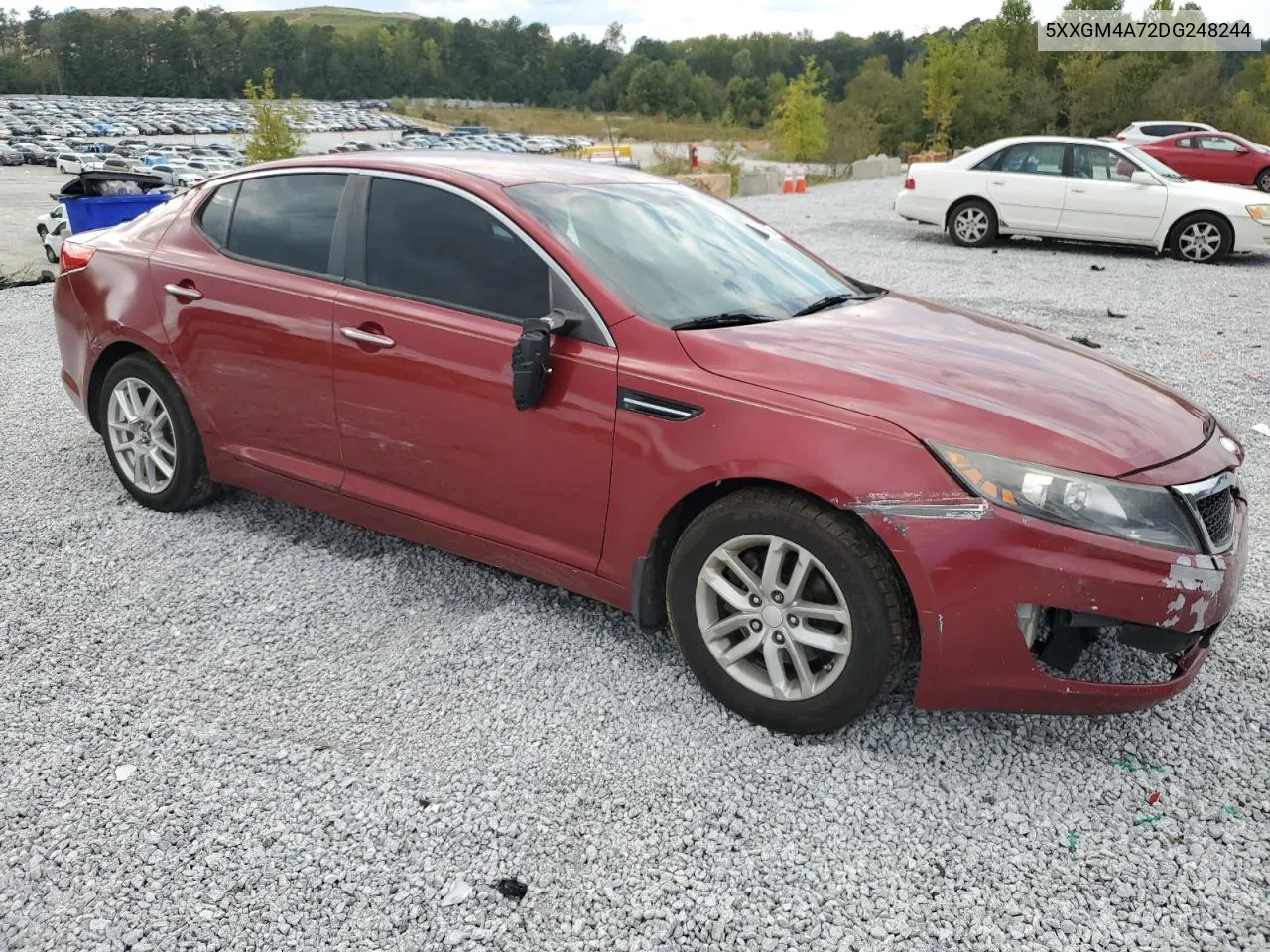 2013 Kia Optima Lx VIN: 5XXGM4A72DG248244 Lot: 74132694