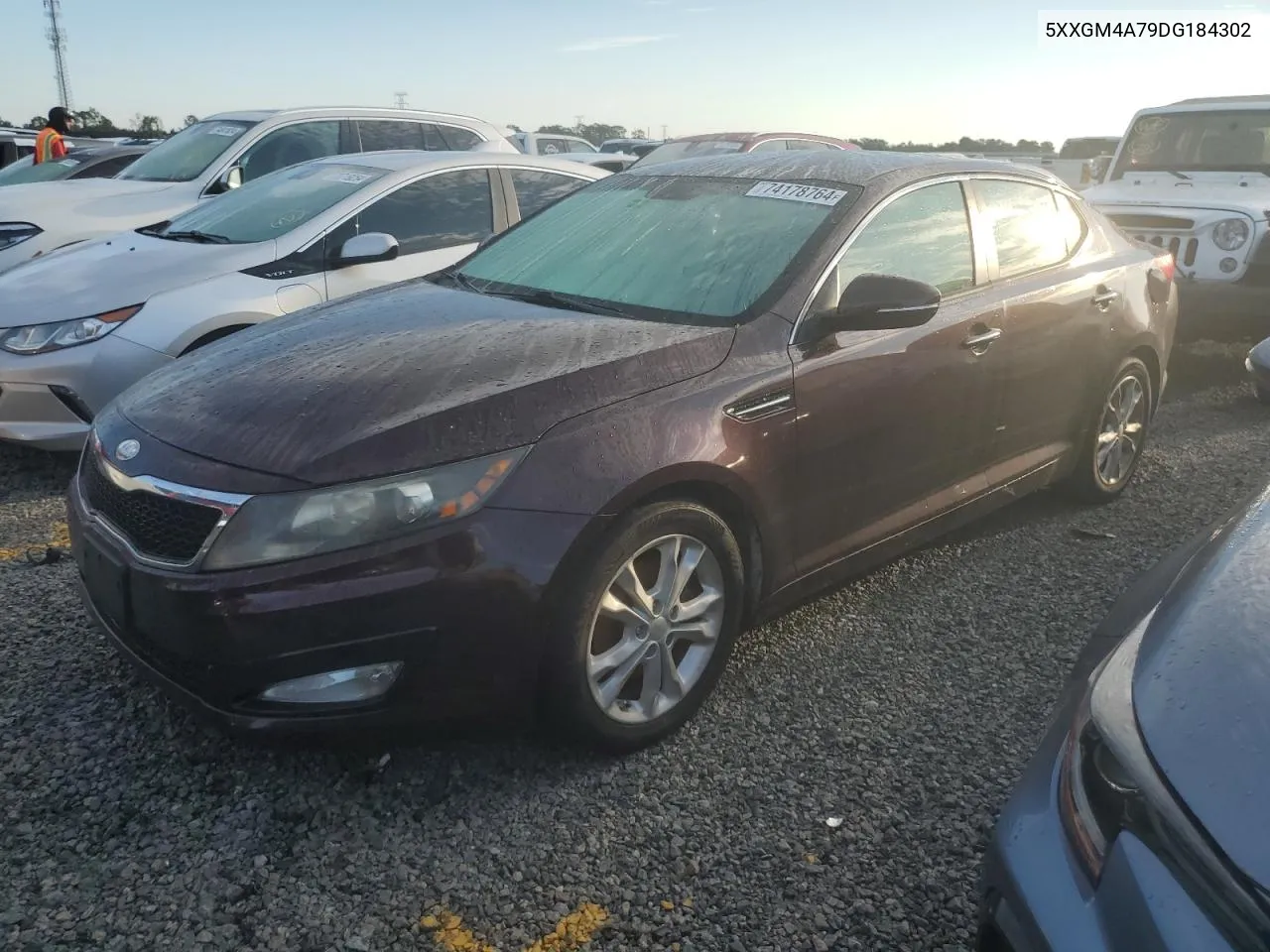 2013 Kia Optima Lx VIN: 5XXGM4A79DG184302 Lot: 74178764