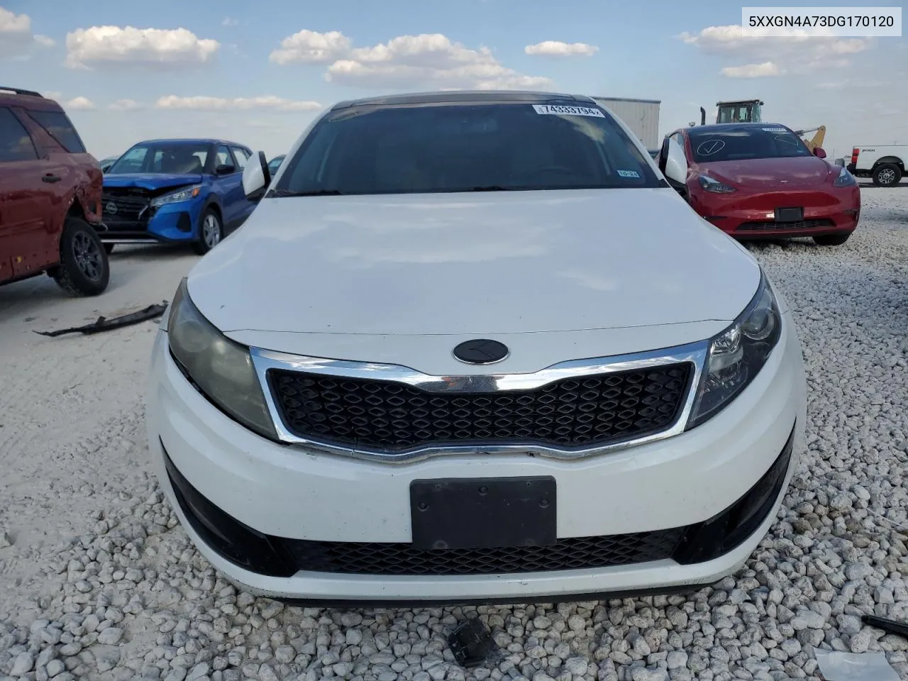 2013 Kia Optima Ex VIN: 5XXGN4A73DG170120 Lot: 74333794