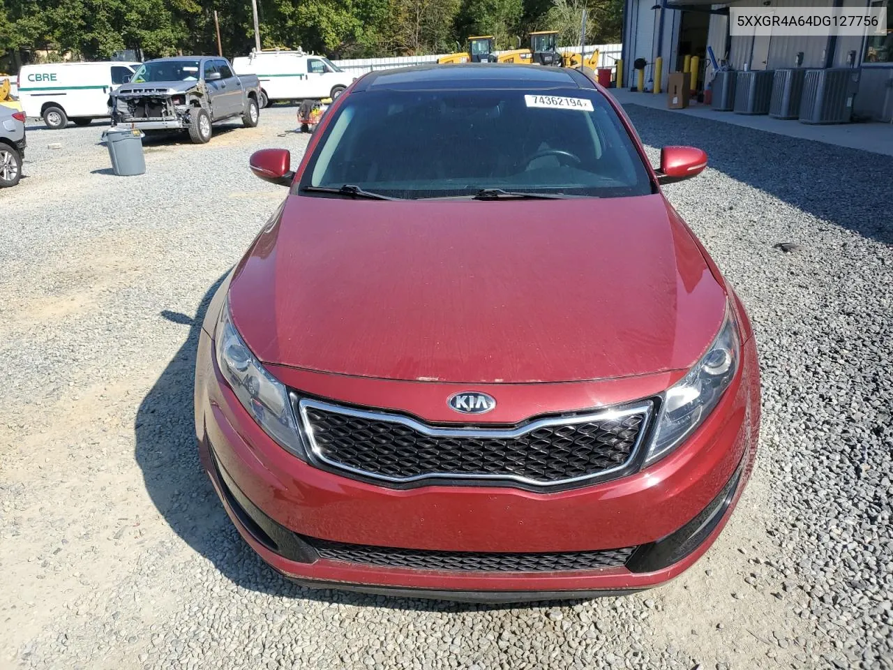 2013 Kia Optima Sx VIN: 5XXGR4A64DG127756 Lot: 74362194