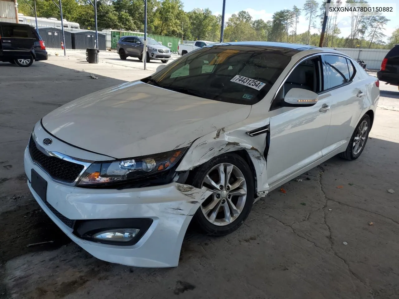 5XXGN4A78DG150882 2013 Kia Optima Ex