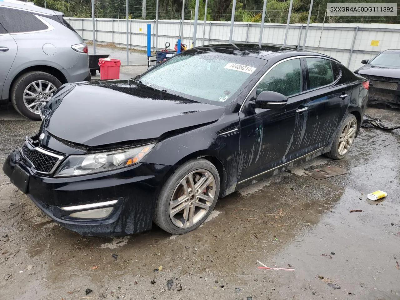 2013 Kia Optima Sx VIN: 5XXGR4A60DG111392 Lot: 74489214