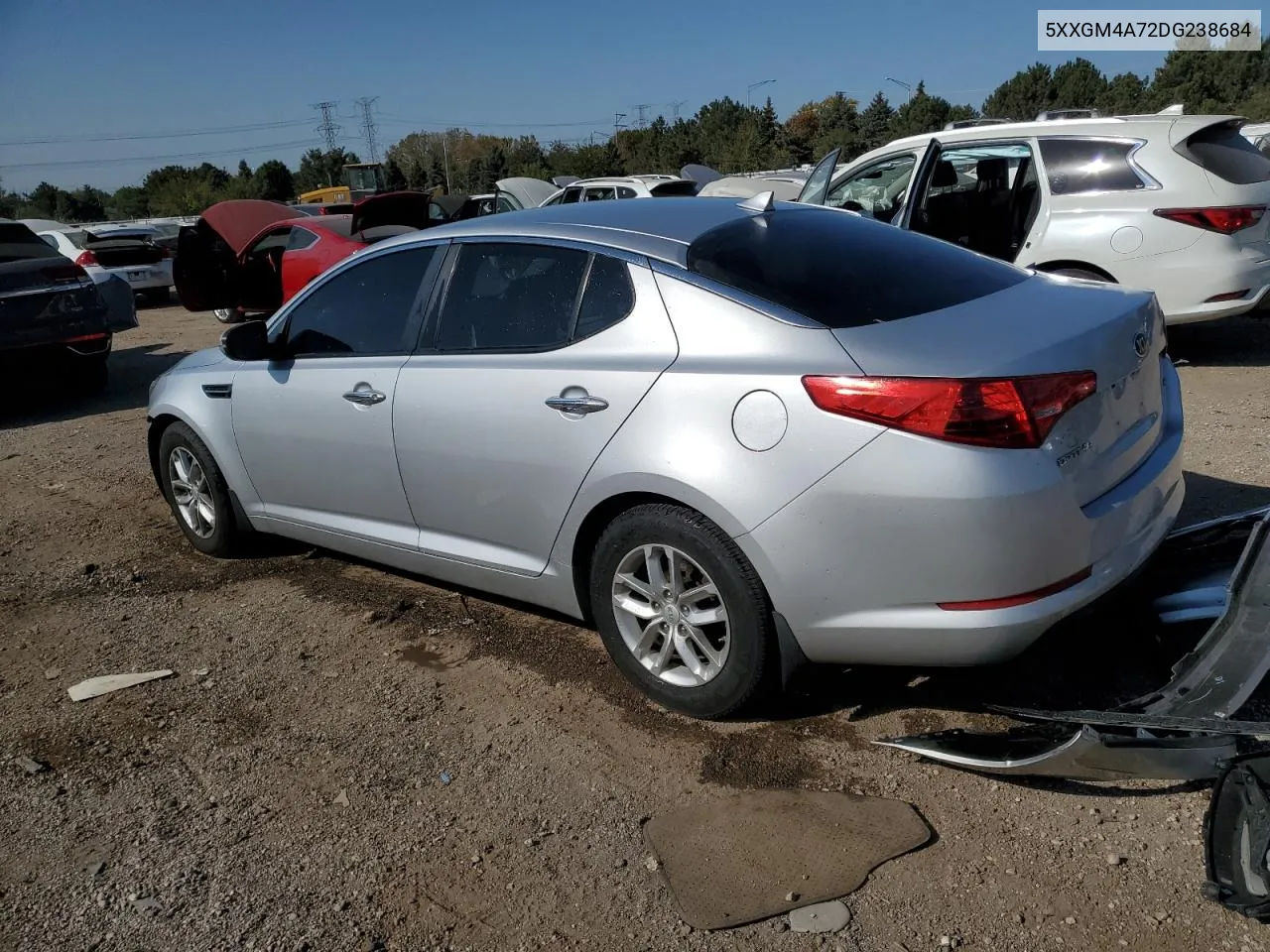 2013 Kia Optima Lx VIN: 5XXGM4A72DG238684 Lot: 74513964