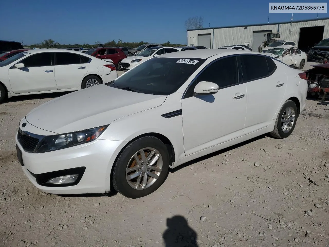 2013 Kia Optima Lx VIN: KNAGM4A72D5355778 Lot: 74517974